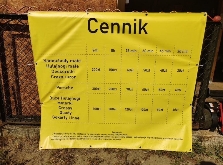 Wypożyczalnia pojazd&oacute;w elektrycznych Pod Kogutem