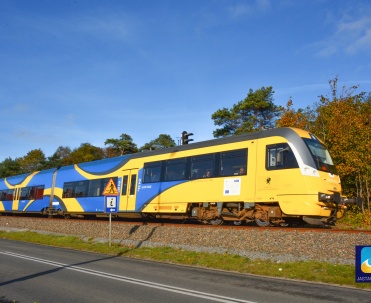 Kolej na Hel - fajna atrakcja dla dzieci.