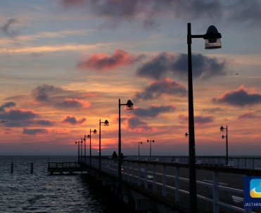 Molo w Jastarni wybudowane w 2005 roku.