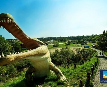 Prehistoryczny aligator w Ocean Park. 